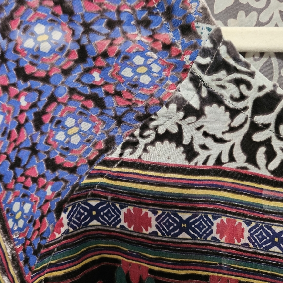 Johnny Was Silk Blend Velvet Burnout Tunic Dress Sz XS. Will Fit Medium - Picture 3 of 7